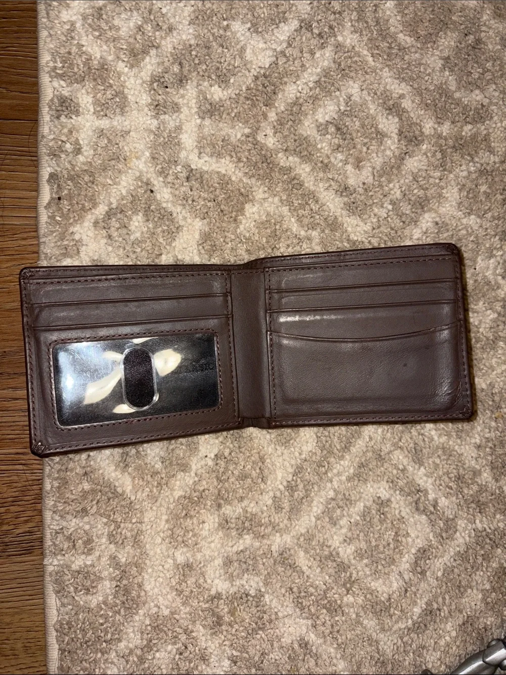 Men's Dark Brown Leather Card & Key Wallet - ClassiCon NWT!